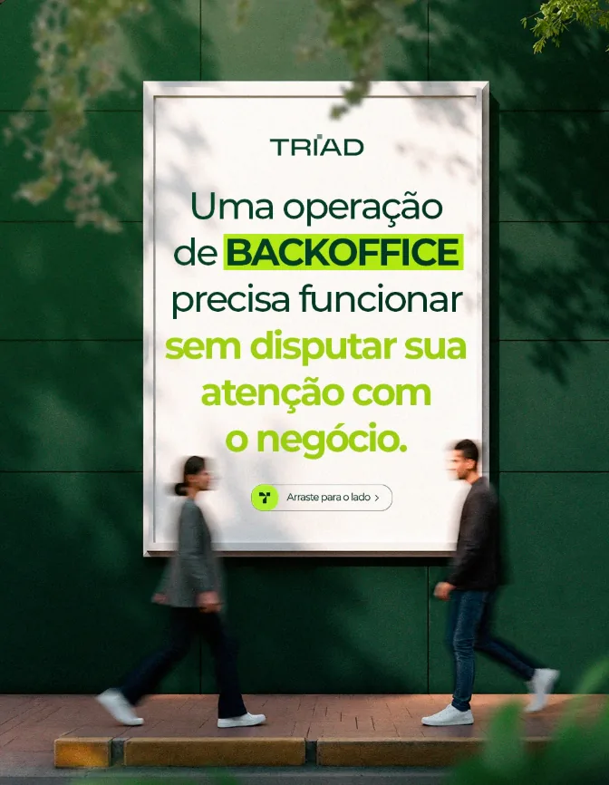 Carrossel de BPO em outdoor: operação de backoffice